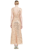 Sequin col V Midi 1920s Flapper Robe Flapper