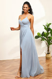 Robe de demoiselle d’honneur noire bleu poussiéreux