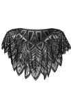 Sequin Glitter Cape des années 20