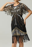Sequin Glitter Cape des années 20