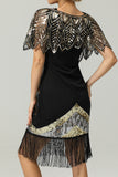 Sequin Glitter Cape des années 20