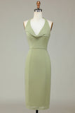 Robe de demoiselle d’honneur Licou Sauge poussiéreuse