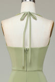 Robe de demoiselle d’honneur Licou Sauge poussiéreuse