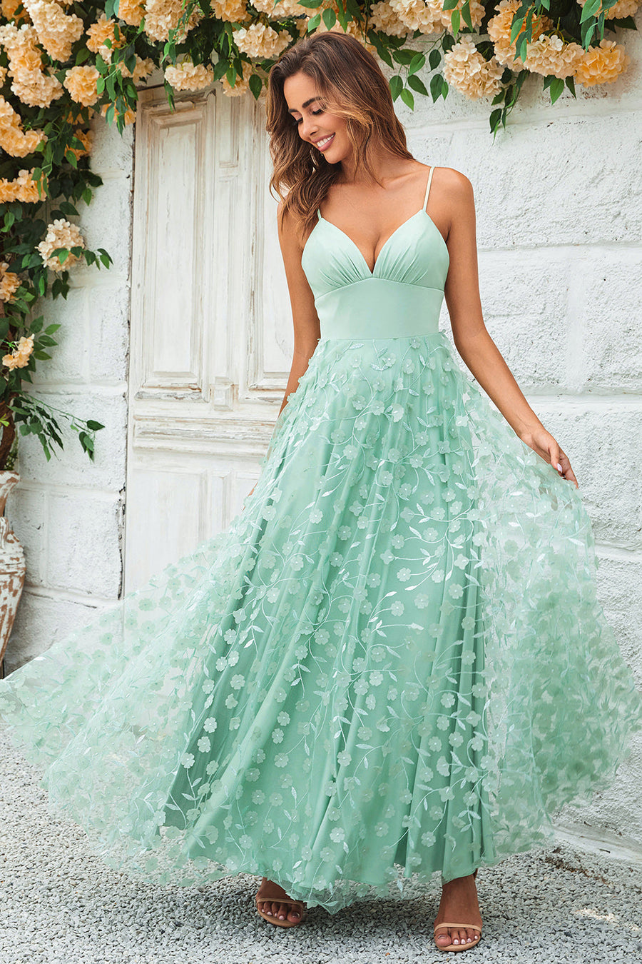 Mariage Robe Verte Emeraude Longue Esméralda Robe De Cocktail