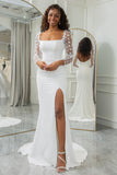 Robe de mariée dos nu sirène ivoire papillons