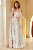 Superbe robe de mariée en dentelle blanche une ligne hors de l'épaule