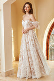 Superbe robe de mariée en dentelle blanche une ligne hors de l'épaule