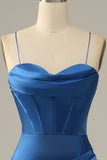 Vert foncé Spaghetti Straps Mermaid Prom Robe
