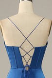 Vert foncé Spaghetti Straps Mermaid Prom Robe