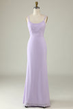 Robe de demoiselle d’honneur drapée Sirène vert sauge