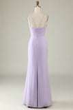 Robe de demoiselle d’honneur drapée Sirène vert sauge