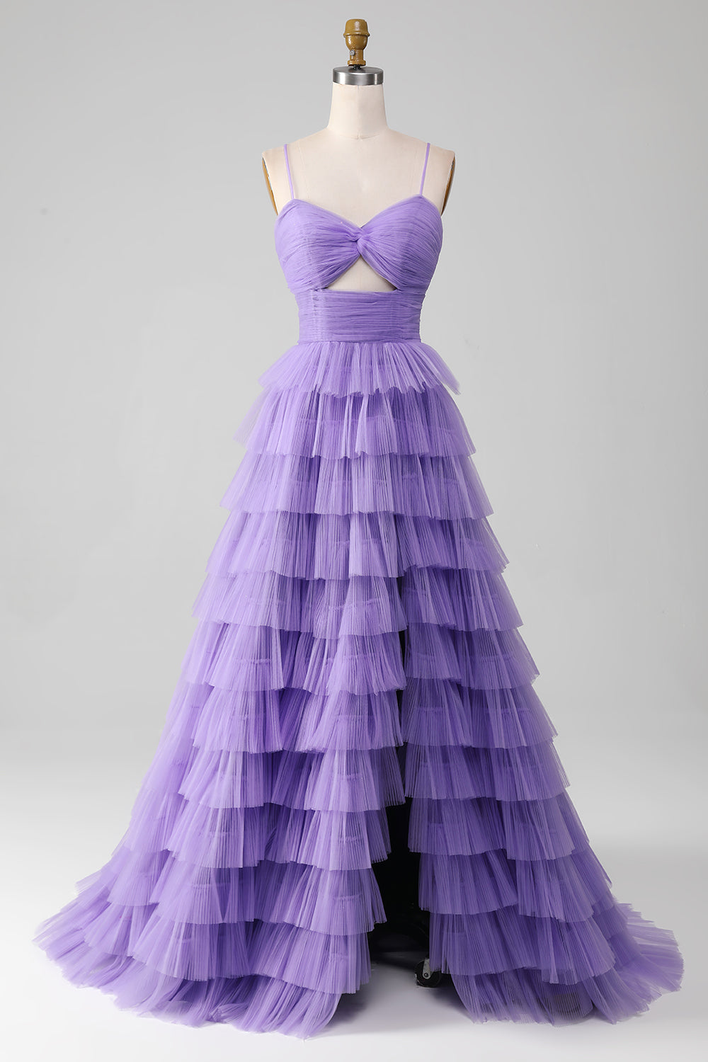 Violet Robe Queendancer Femmes Tulle Violet A-ligne Robe Longue À Niveaux Avec ...