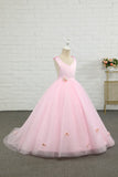 Rose Longueur de Sol Fleur Fille Robe