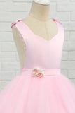 Rose Longueur de Sol Fleur Fille Robe
