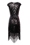 Robe Gold Gatsby Glitter Fringe années 20