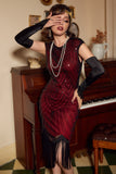 Robe Gold Gatsby Glitter Fringe années 20