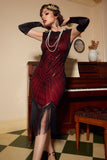 Robe Gold Gatsby Glitter Fringe années 20