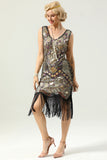 Robe Golden Fringe des années 20