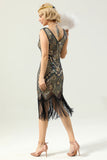 Robe Golden Fringe des années 20