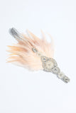 Rougir 20 Bandeau à paillettes perlés avec plume