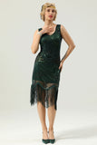 20 Retro White Sequins Fringe Robe