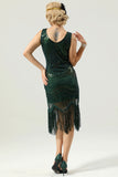 20 Retro White Sequins Fringe Robe