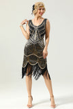 20 Retro White Sequins Fringe Robe