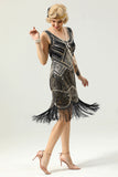 20 Retro White Sequins Fringe Robe