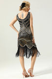 20 Retro White Sequins Fringe Robe