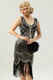 20 Retro White Sequins Fringe Robe