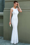 Robe formelle sirène blanche