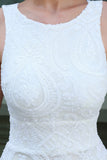 Robe formelle sirène blanche