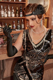 Ensembles d’accessoires de fête noirs des années 1920