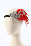 Ensemble d’accessoires de costume rouge des années 1920