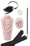 Ensembles d’accessoires de fête noirs des années 1920