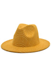 Chapeau melon Fedora jaune des années 20