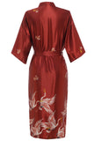 Robe de mariée imprimée grue de Bourgogne