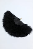 Gatsby Black Feather Ventilateur pliant