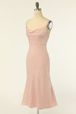 Gaine Spaghetti Straps Blush Robe de demoiselle d’honneur