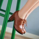 Talons Chunky en cuir noir