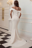 Une épaule Sirène Robe noire de bal