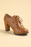 Talons Chunky en cuir noir
